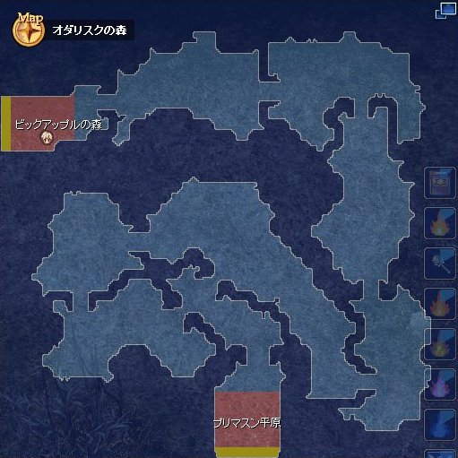 オダリスクの森マップ
